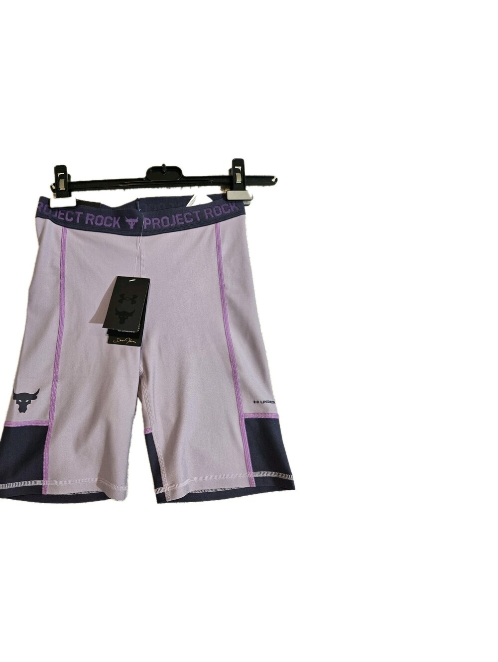 under armour project rock bike shorts compression Sz S NWT High Rise Women's